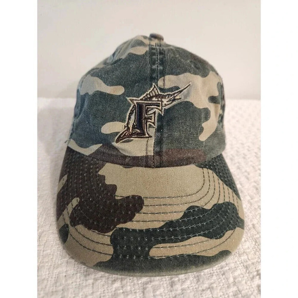 New Era Other - Youth Florida Marlins Baseball Hat Cap Camo New Era Miami Adjustable Kids OSFA